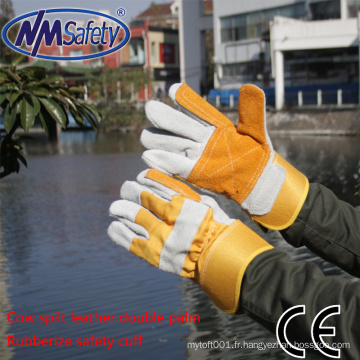 NMSAFETY gant de travail pas cher en cuir de vachette